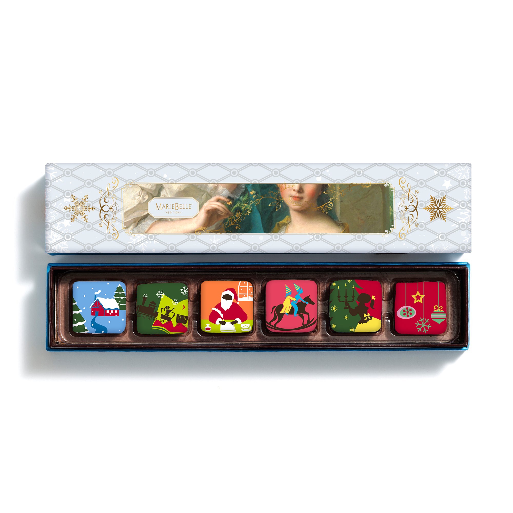 6pc Christmas Ganache Box