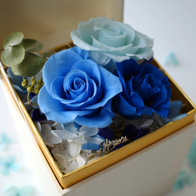 Blooming Box of Ganache (Blue Gradient)