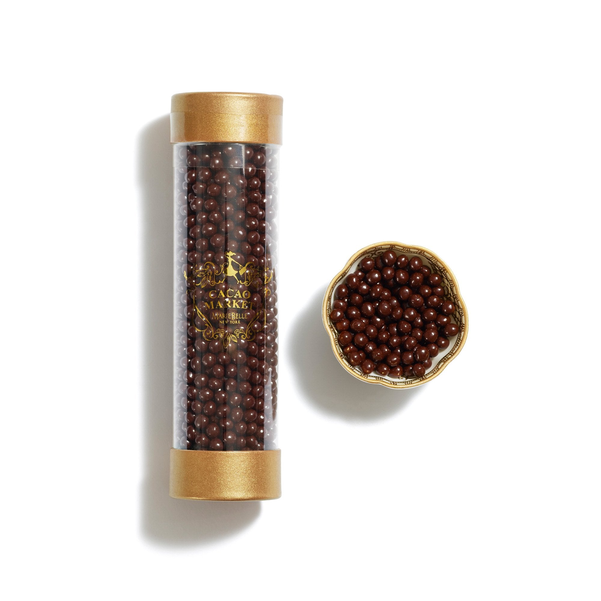 Cylinder Dark Chocolate Pretzel Pearls