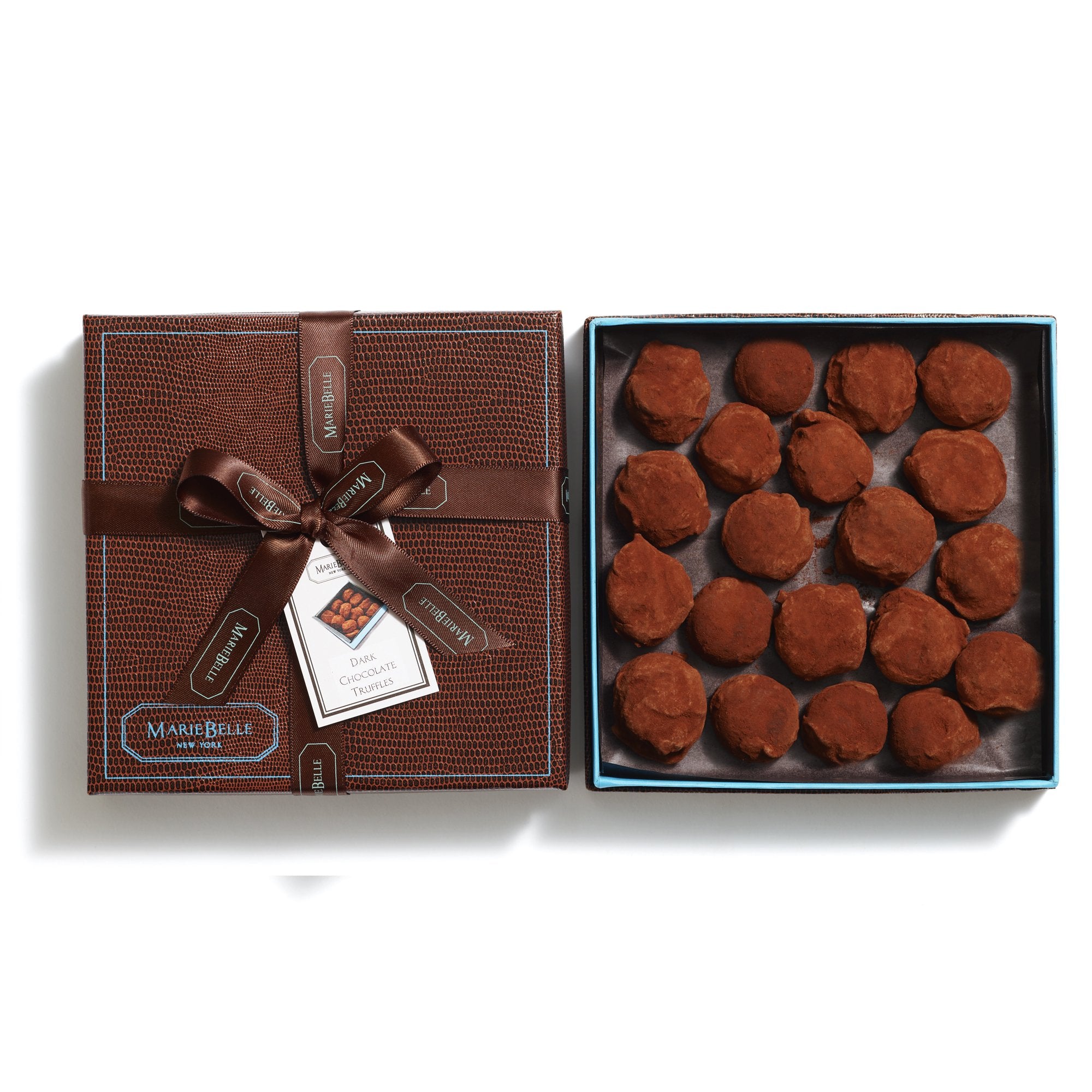 20pc Dark Chocolate Truffles in Brown Box